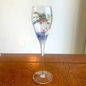 10” Painted Sparkling Wine Flute